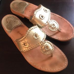 Jack Rogers Jack Flats/Sandals Gold